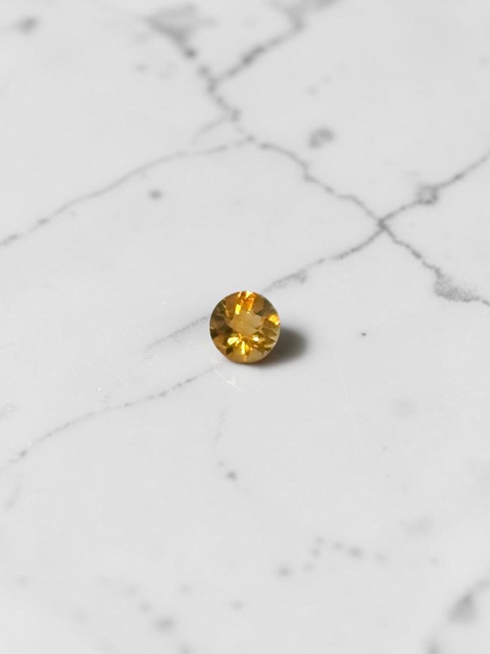 0.73 Carat Round Citrine Gemstone - Live Show Listing